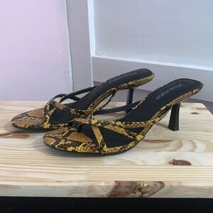 JEFFREY CAMPBELL Danah strappy mule heels size 7.5